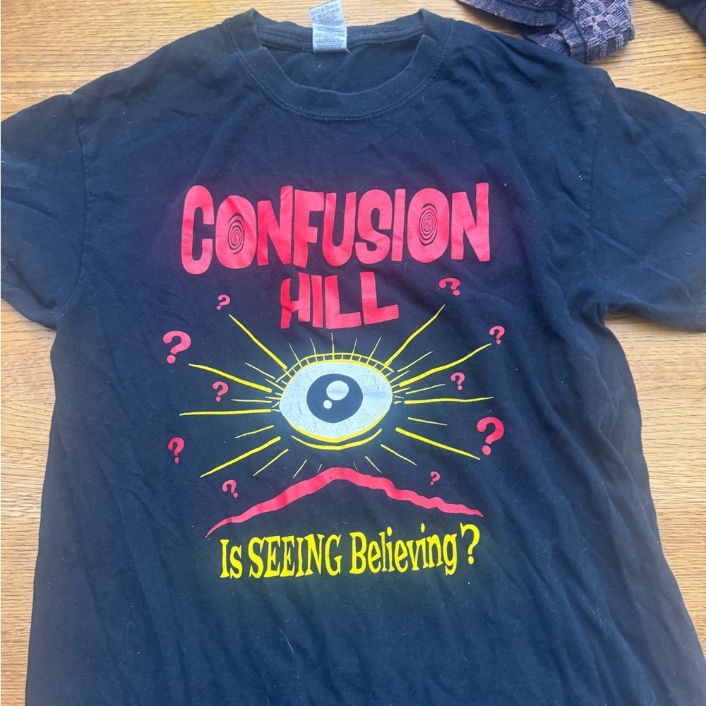 Confusion Hill Black Kids T-Shirt